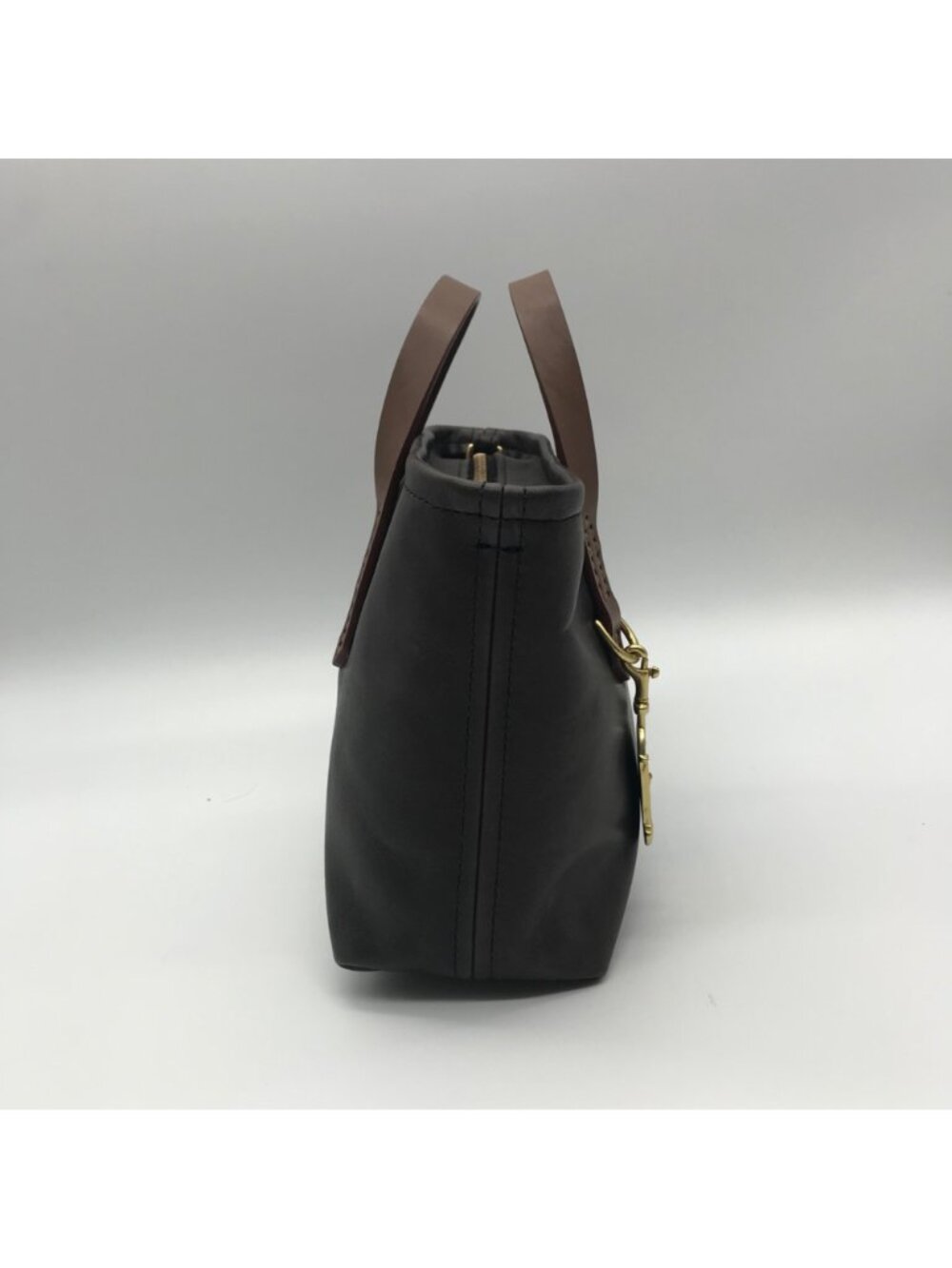 Fount Brown Leather Tote Bag - Picture 4 of 10